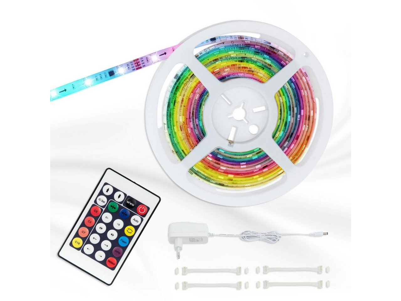 Briloner Leuchten LED-Streifen Briloner LED-Stripe RGB digital 5 m 150 x RGB mit, Nicht dimmbar nicht Smart Home-fähig ohne Bewegungsmelder Briloner Leuchten LED-Streifen Briloner LED-Stripe RGB digital 5 m 150 x RGB mit, Nicht dimmbar nicht Smart Home-fähig ohne Bewegungsmelder von Briloner Leuchten