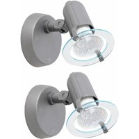 Briloner - 2er Set Wand Lampe Esszimmer Wandstrahler beweglich 1x E14 Fassung Spot Büro Diele von Briloner