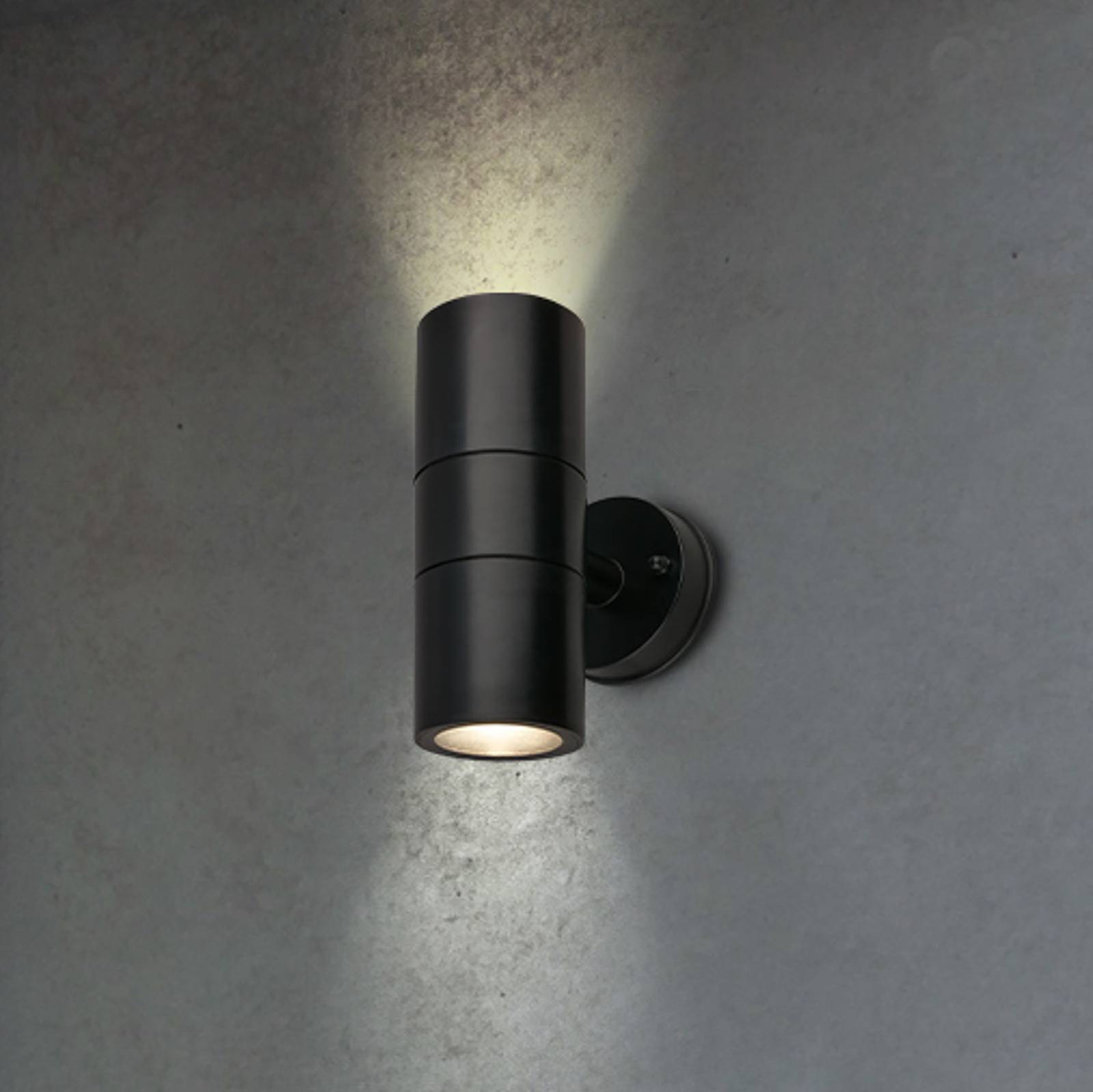 Außenwandleuchte 3792025 schwarz Kunststoff up/down 2 x GU10 von Briloner
