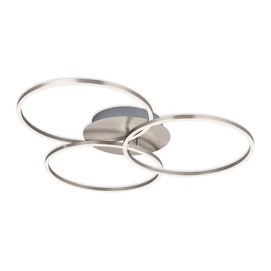 Briloner Deckenlampe Frame Deckenlampe Lampe Ring Switch Dim Nickel 3 Flammig972 B-Ware von Briloner
