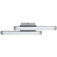 Briloner - Deckenlampe Wohnzimmerleuchte Deckenleuchte Esszimmerleuchte Küchenlampe Flurleuchte, Metall Kunststoff weiß, 2x led 2x 5 Watt 2x 500Lm von Briloner
