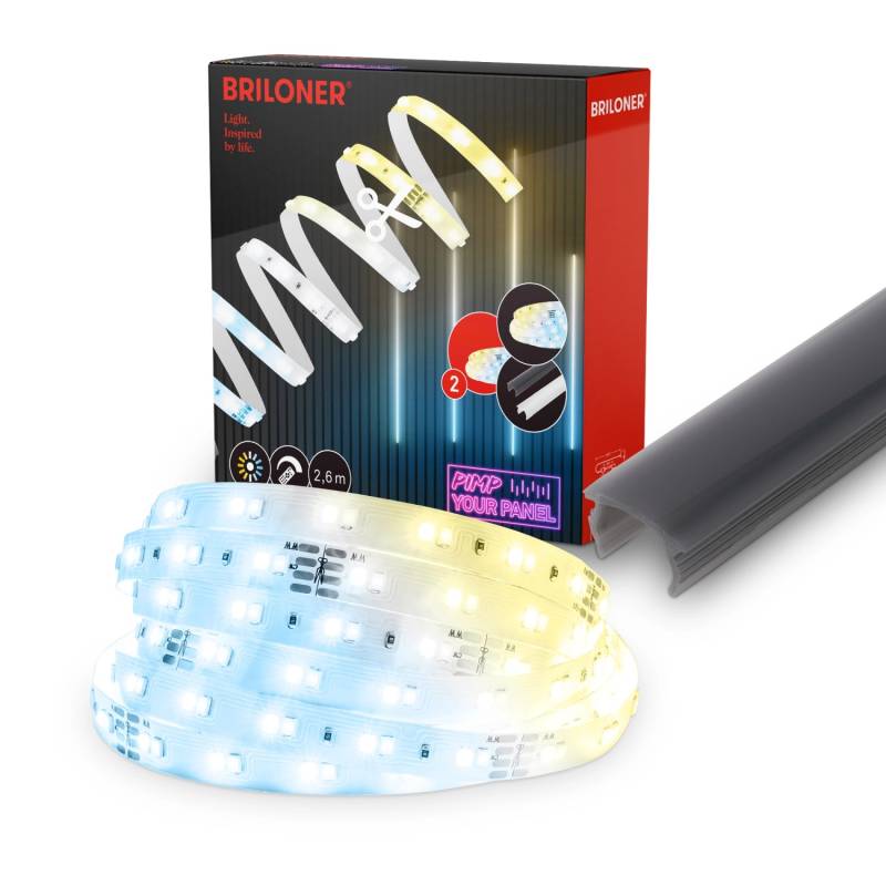 Briloner Pimp your Panel LED-Band Erweiterungs-Set CCT-Funktion 2,6 m von Briloner