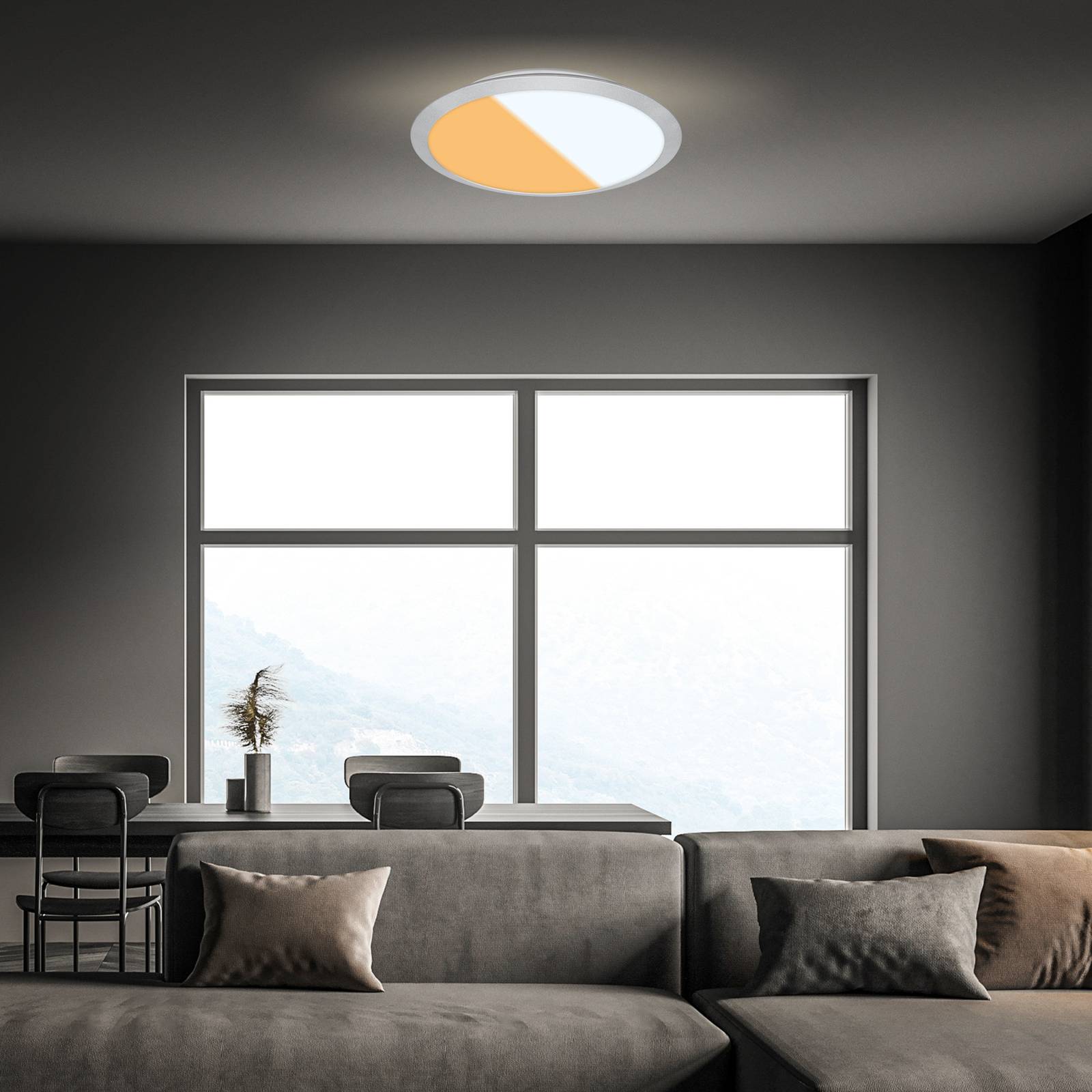 LED-Deckenlampe 3767014 CCT-Switch IP44 chrom matt LED-Deckenlampe 3767014 CCT-Switch IP44 chrom matt von Briloner