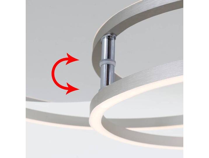 Briloner LED Deckenlampe Frame, dimmbar, chrom / silber, für Wohn- / Esszimmer, Metall, Modern, LED Deckenleuchte von Briloner