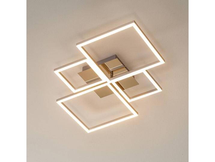 Briloner LED Deckenlampe Frame, dimmbar, chrom / silber, für Wohn- / Esszimmer, Metall, Modern, LED Deckenleuchte von Briloner