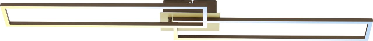 Briloner LED Deckenleuchte 110 cm, goldfarben braun, CCT von Briloner