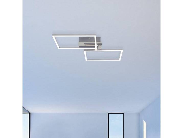 Briloner LED Deckenlampe 3149-018, dimmbar, alu / grau / zink, für Wohn- / Esszimmer, Metall, Modern, LED Deckenleuchte von Briloner