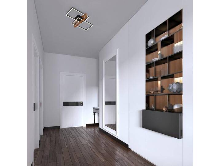 Briloner LED Deckenlampe 3776015, schwarz, für Wohn- / Esszimmer, Metall, Modern, LED Deckenleuchte von Briloner