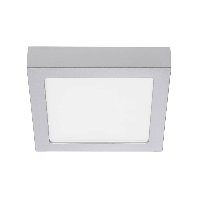 Briloner LED-Deckenleuchte 'Fire' chromfarben matt 17 x 17 x 3,2 cm 1000 lm warmweiß von Briloner