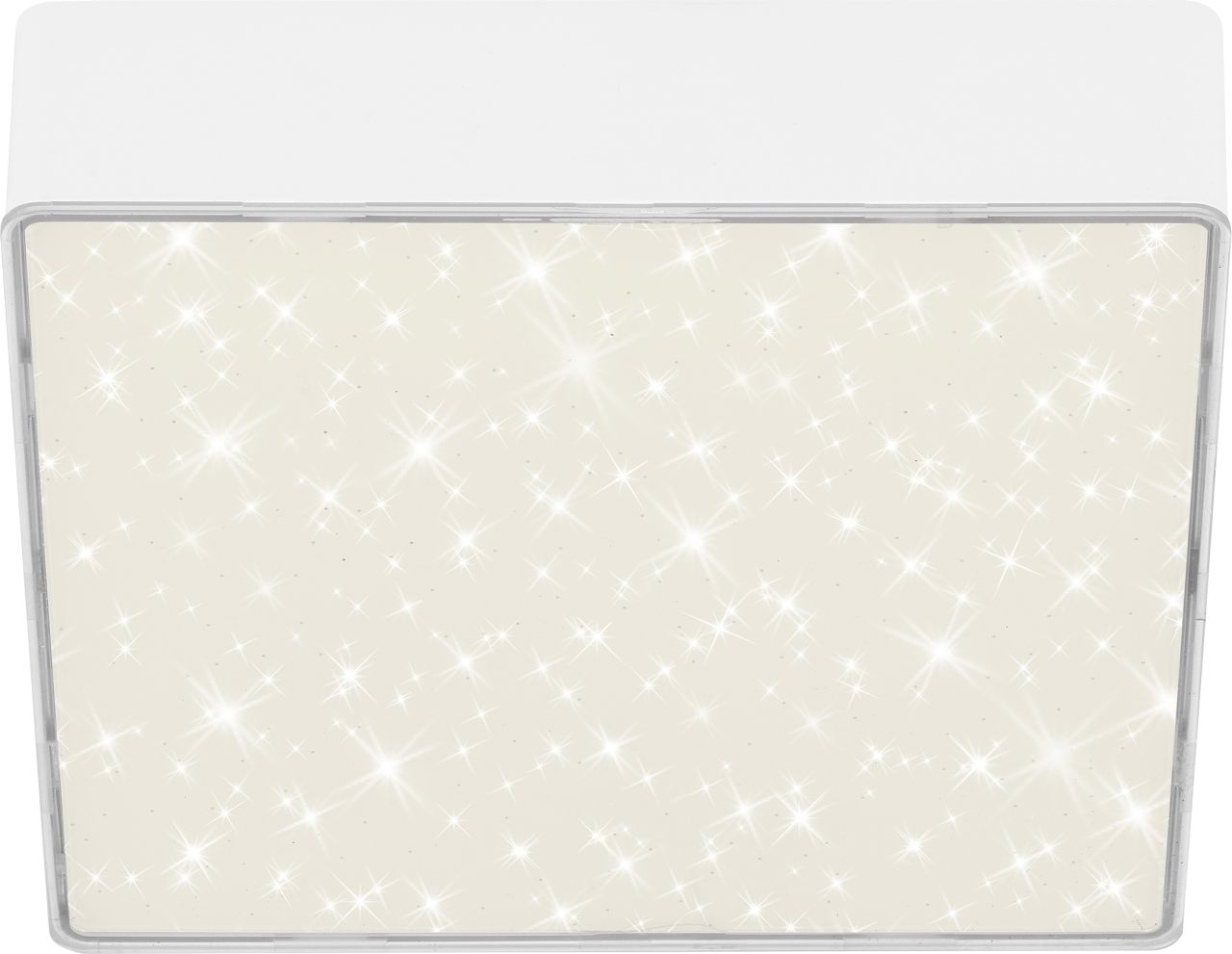 Briloner LED Deckenleuchte Flame Star weiß 15,7 cm mit Sternenhimmel von Briloner