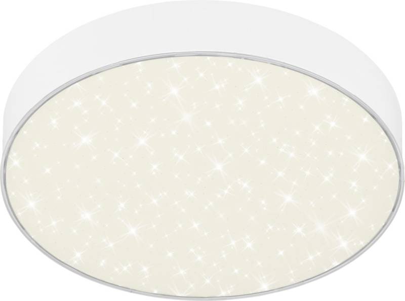 Briloner LED Deckenleuchte Flame Star weiß Ø 21,2 cm mit Sternenhimmel von Briloner