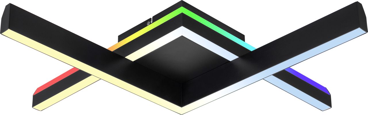 Briloner LED Deckenleuchte Frame Back 64,5 cm, schwarz, RGB CCT von Briloner