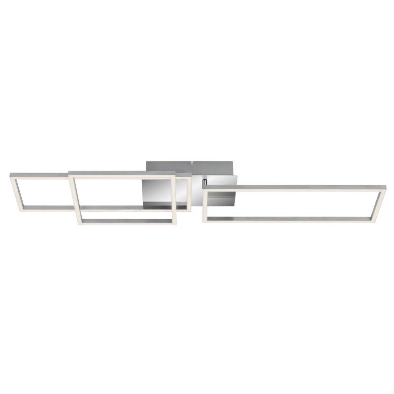 Briloner LED-Deckenleuchte 'Frame' chromfarben/aluminiumfarben 3300 lm, 26 x 92,8 cm von Briloner