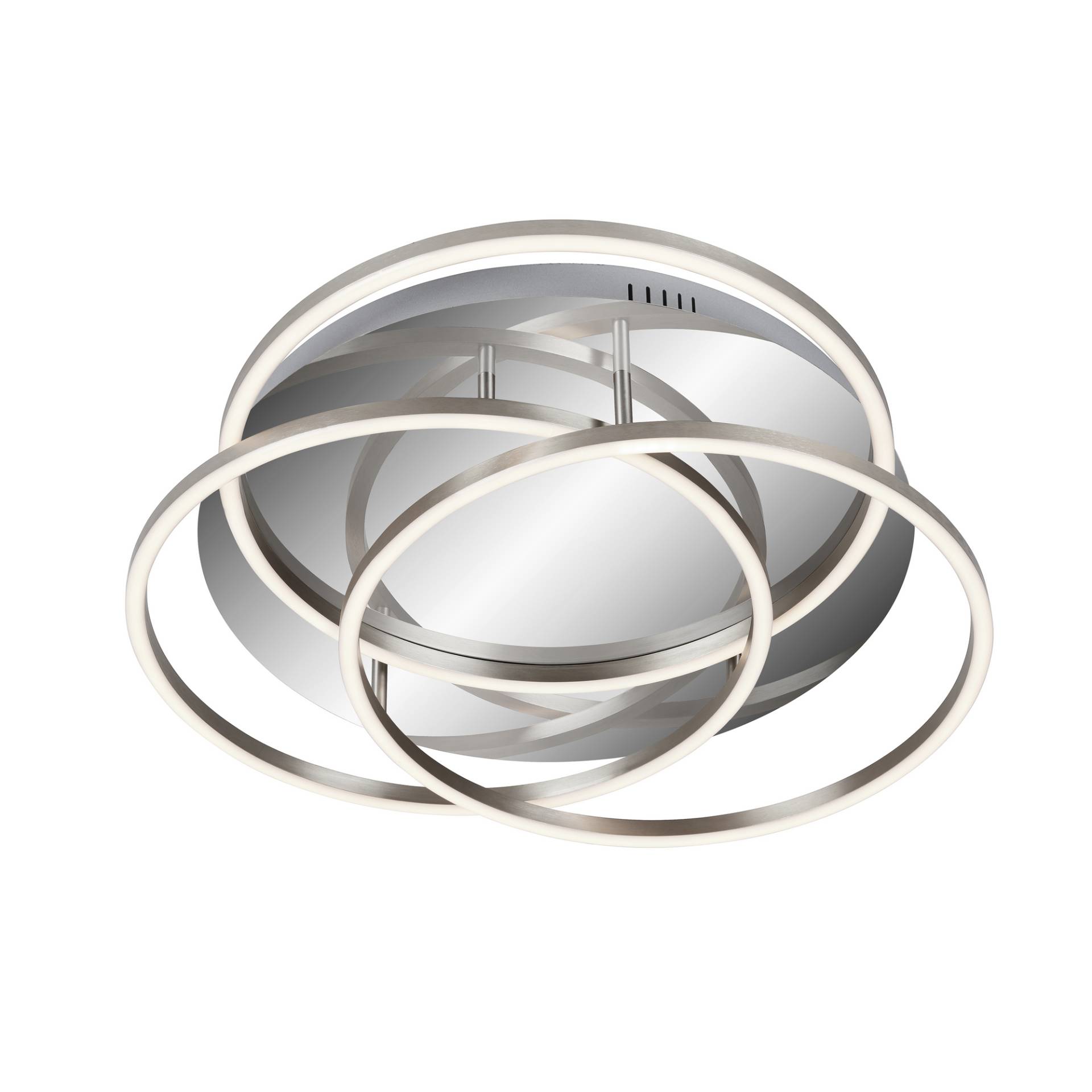 Briloner LED-Deckenleuchte 'Frame' chromfarben/aluminiumfarben 4800 lm, Ø 52,5 cm Briloner LED-Deckenleuchte 'Frame' chromfarben/aluminiumfarben 4800 lm, Ø 52,5 cm von Briloner