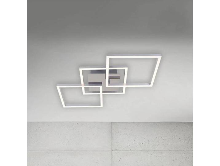 Briloner LED Deckenlampe Frame, dimmbar, alu / grau / zink, für Wohn- / Esszimmer, Metall, Modern, LED Deckenleuchte von Briloner