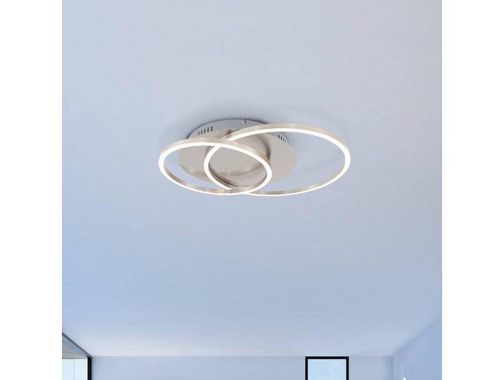 Briloner LED Deckenlampe Frames, dimmbar, alu / grau / zink, für Wohn- / Esszimmer, Metall, Modern, LED Deckenleuchte von Briloner