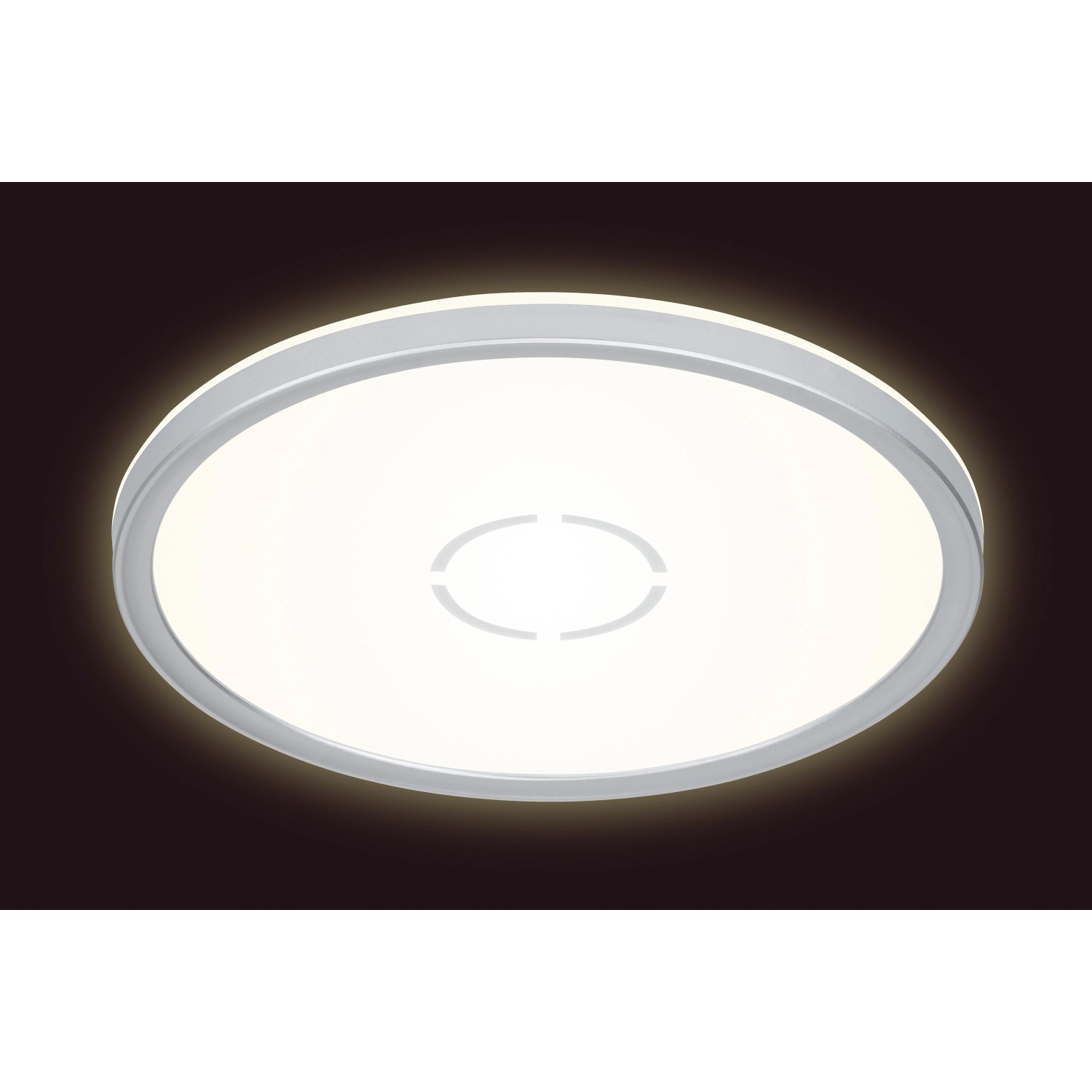 Briloner LED-Deckenleuchte Free ultraflach Weiß-Silber von Briloner