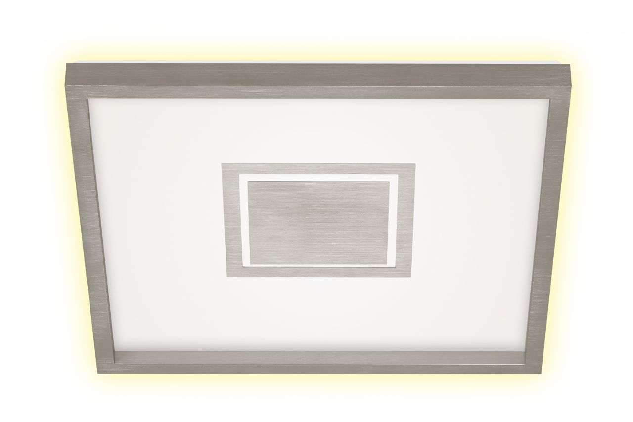 Briloner LED Panel Geo nickel-matt 42,3 x 42,3 cm mit Backlight warmweiß von Briloner