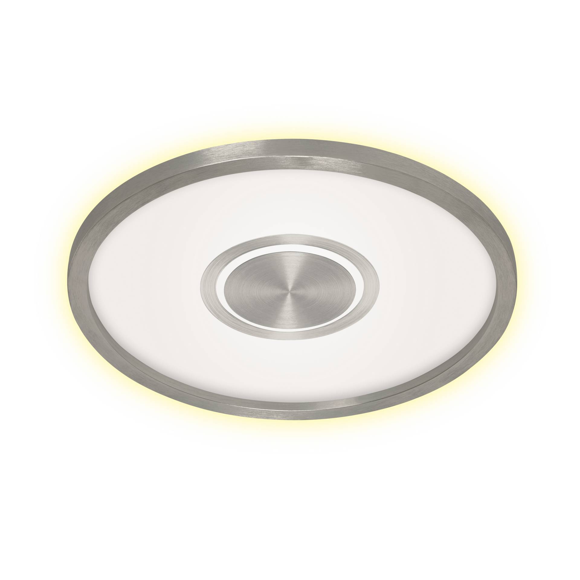 Briloner LED-Deckenleuchte 'Geo' nickelfarben matt Ø 42,5 cm 3000 lm von Briloner