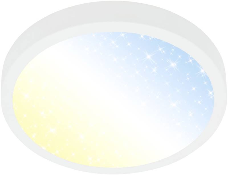 Briloner LED Deckenleuchte Runa Ø 28 cm weiß Sternencover CCT von Briloner