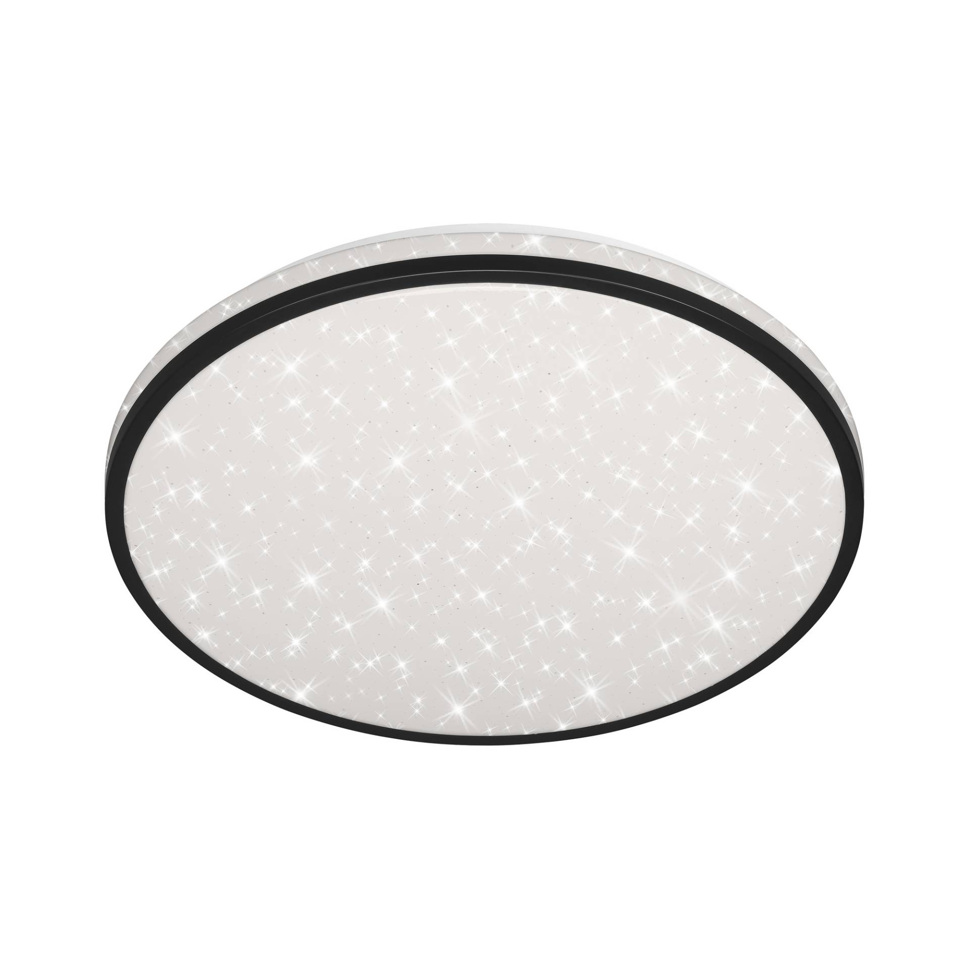 Briloner LED-Deckenleuchte 'Skizo' mit Sternendekor, schwarz, 2400 lm, Ø 38 cm Briloner LED-Deckenleuchte 'Skizo' mit Sternendekor, schwarz, 2400 lm, Ø 38 cm von Briloner