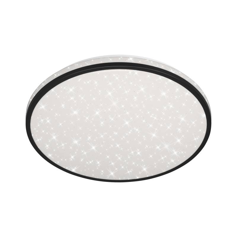 Briloner LED-Deckenleuchte 'Skizo' mit Sternendekor, schwarz, 2400 lm, Ø 38 cm von Briloner