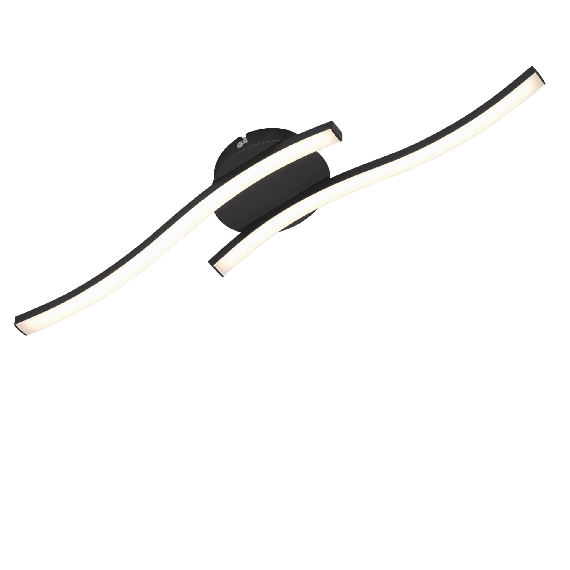 Briloner LED-Deckenleuchte schwarz 480 lm 55,5 x 12 x 7 cm, 2-flammig Briloner LED-Deckenleuchte schwarz 480 lm 55,5 x 12 x 7 cm, 2-flammig von Briloner