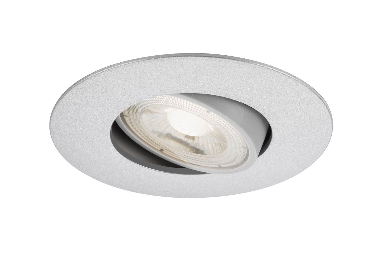 Briloner 3er Set LED Einbauleuchte Nava Move chrom-matt Ø 9 cm warmweiß von Briloner