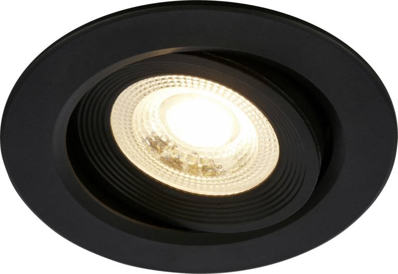 Briloner LED-Einbauleuchten 2in1 Mini Ein-& Aufbau 9W 500lm schwarz dimmbar von Briloner