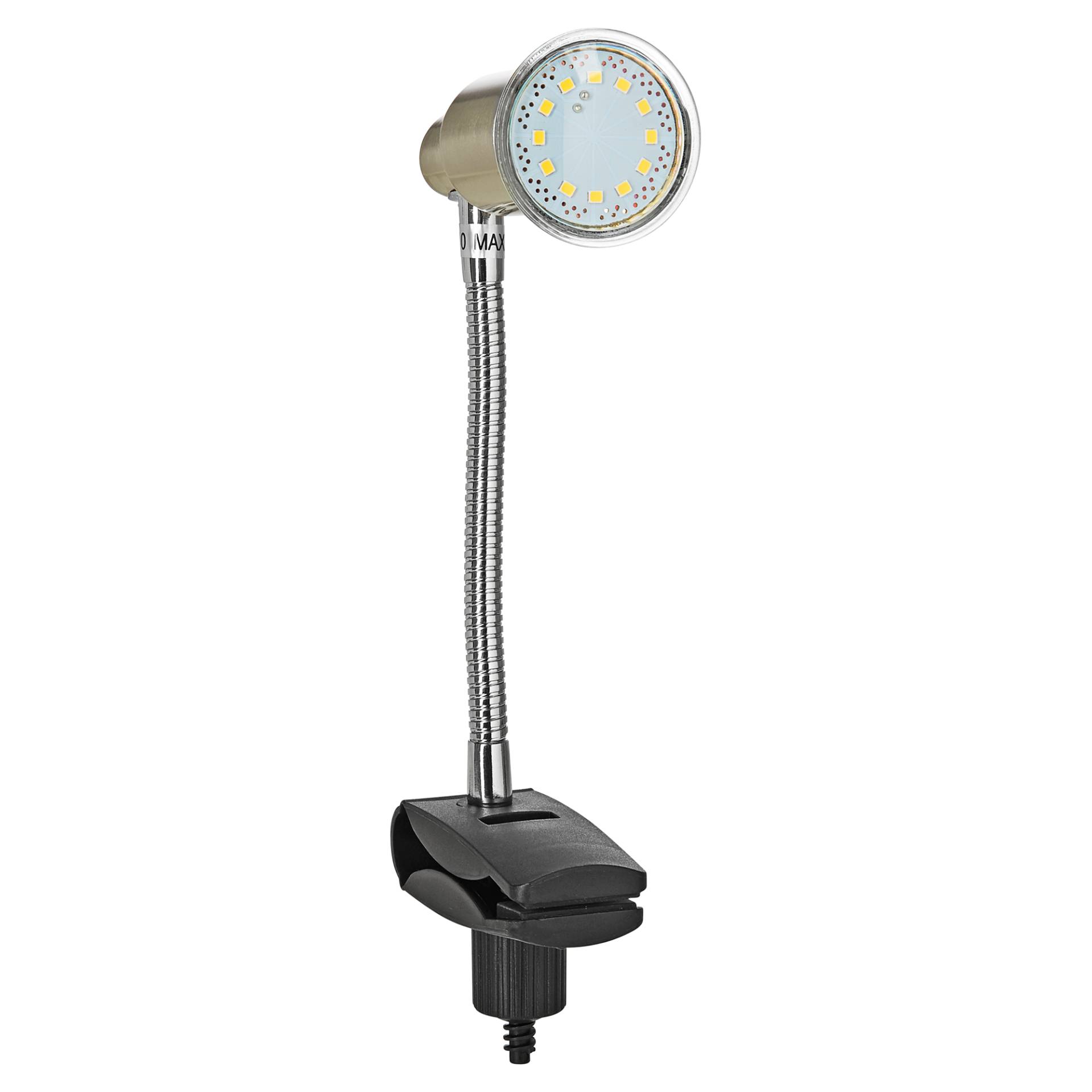 Briloner LED-Klemmleuchte nickelfarben matt 3 W Briloner LED-Klemmleuchte nickelfarben matt 3 W von Briloner