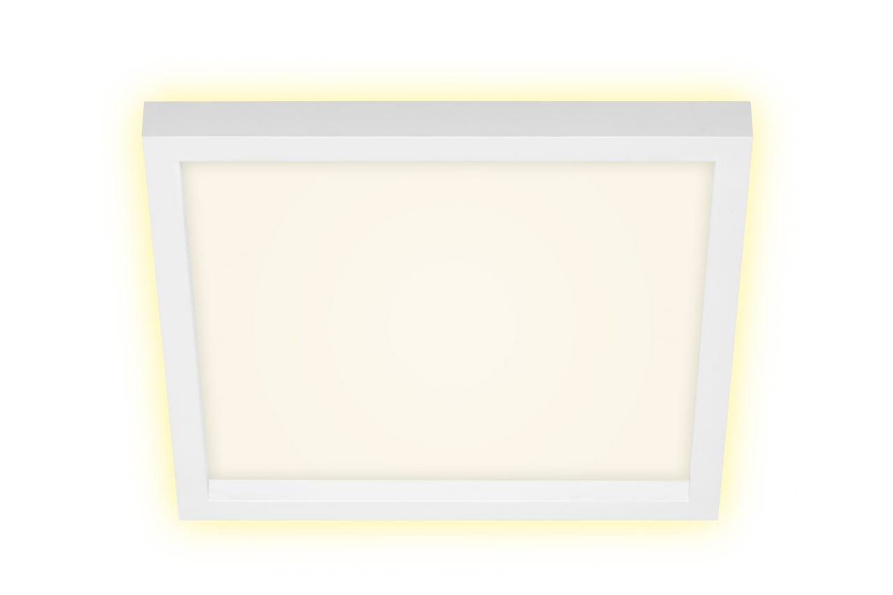 Briloner LED Panel Cadre weiß 29,3 x 29,3 cm warmweiß, Backlight-Effekt von Briloner