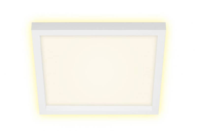 Briloner LED Panel Cadre weiß 29,3 x 29,3 cm warmweiß, Backlight-Effekt von Briloner