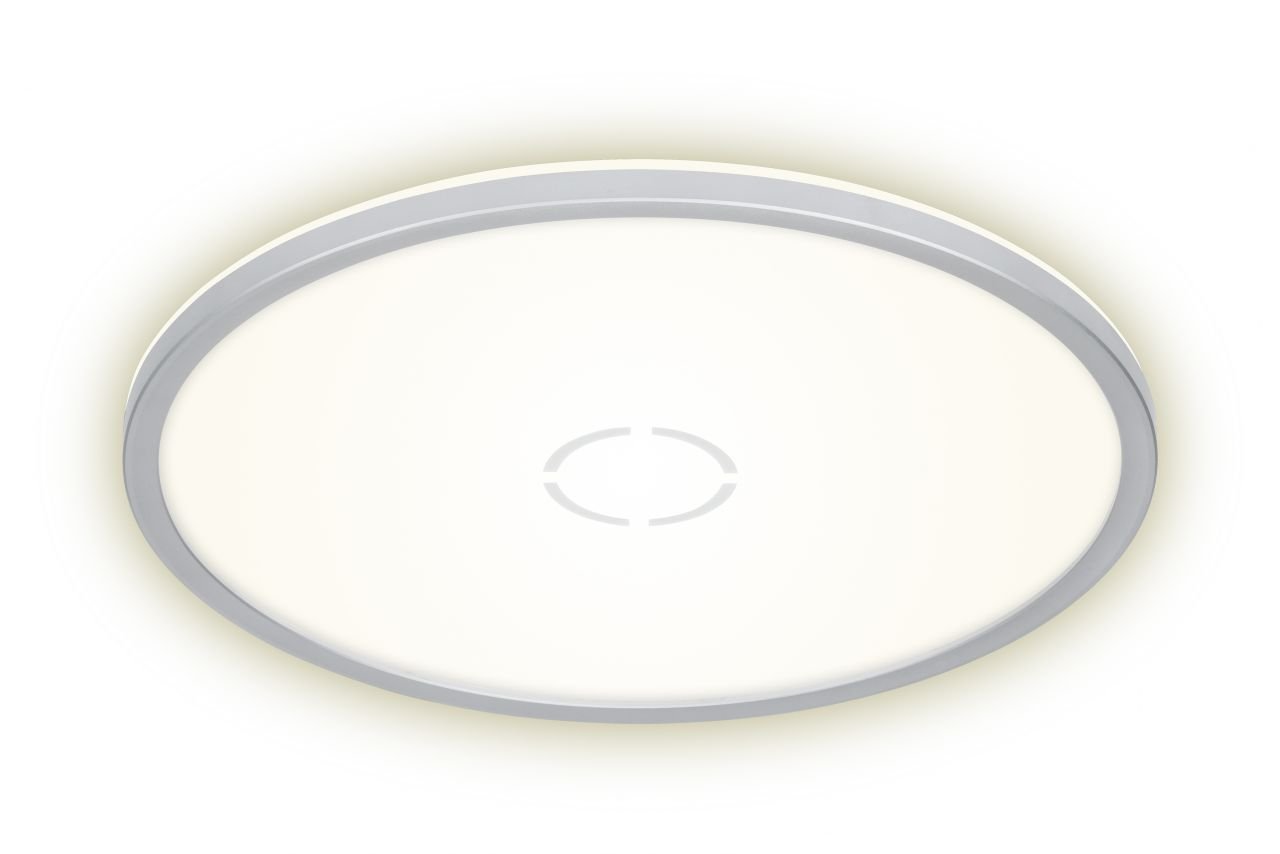 Briloner Slim LED Panel Free silber Ø 42 cm mit Backlight-Effekt von Briloner