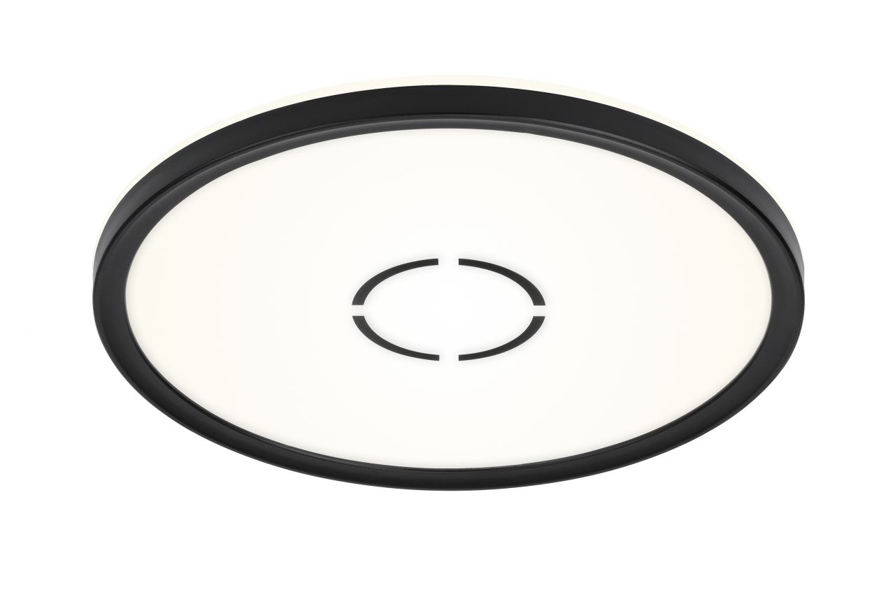 Briloner Slim LED Panel Free schwarz Ø 29,3 cm mit Backlight-Effekt von Briloner