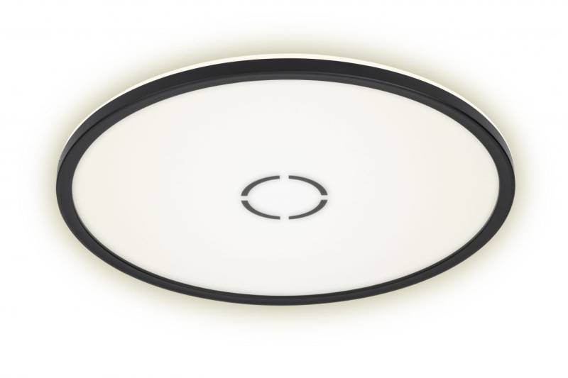 Briloner Slim LED Panel Free schwarz Ø 42 cm mit Backlight-Effekt von Briloner