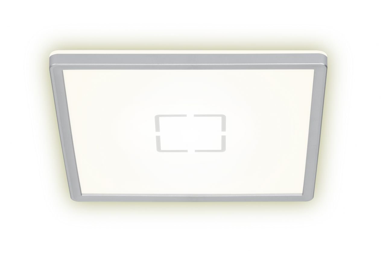 Briloner Slim LED Panel Free silber 29,3 x 29,3 cm mit Backlight-Effekt von Briloner