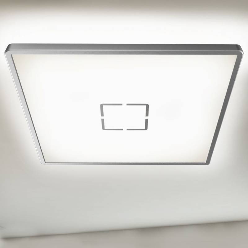 Briloner Slim LED Panel Free silber 42 x 42 cm mit Backlight-Effekt von Briloner