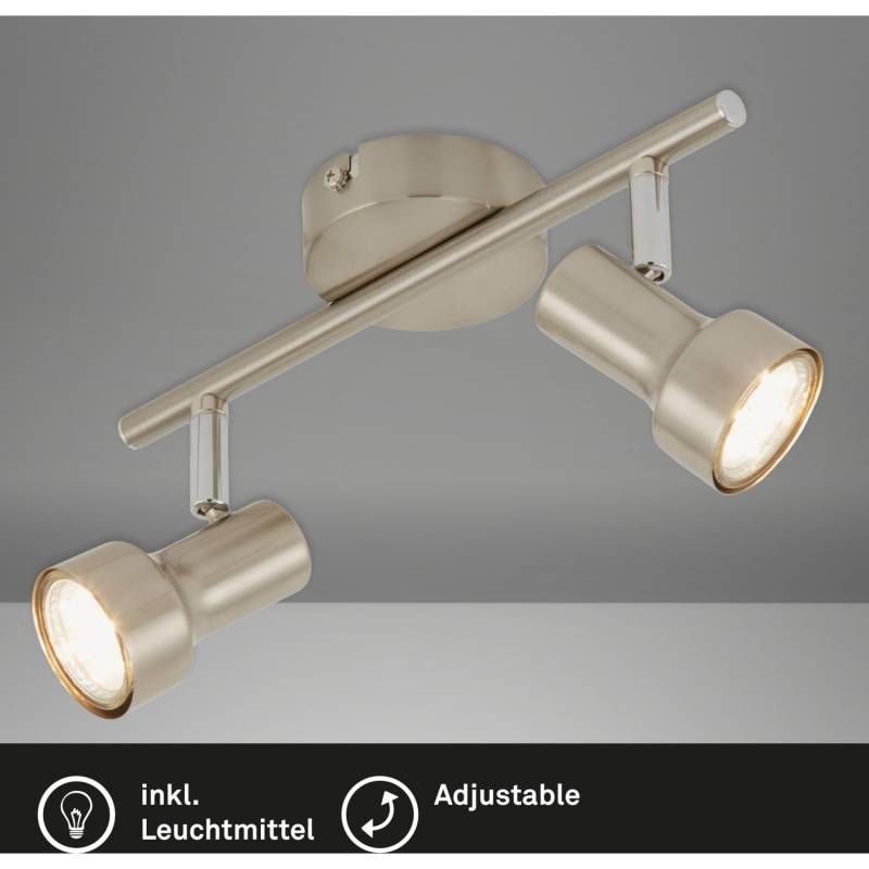 Briloner LED-Spot 2er Nickel matt von Briloner