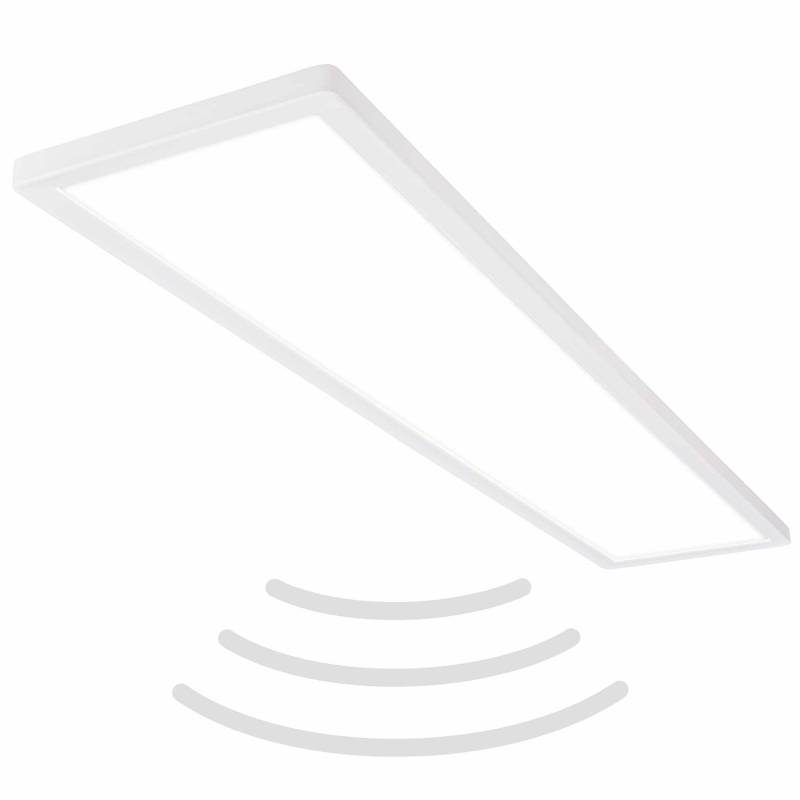 Briloner Led Panel Leuchte Sensor Deckenlampe 98x20cm Ip44 4000 K Kunststoff Weiß B-Ware von Briloner