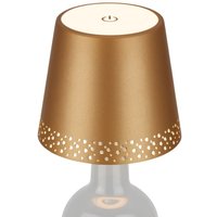 Briloner - led Akku-Flaschenlicht, gold-matt,1xLED-Modul/2,6W Briloner - led Akku-Flaschenlicht, gold-matt,1xLED-Modul/2,6W von Briloner
