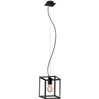 Pendelleuchte Hängelampe Briloner leuchten box, 40 w, IP20, schwarz, Metall, exkl. 1x E27, 17 x 17 x 120 cm von Briloner