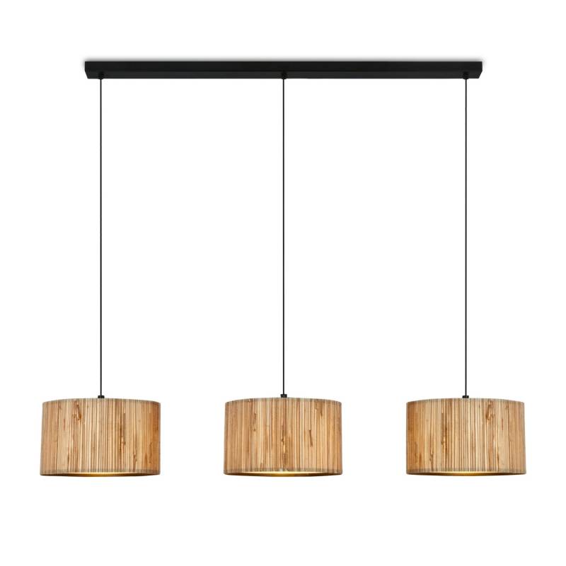 Briloner Pendelleuchte Swing Nature 3-flammig Seegras-Schirm E27 Fassung Natur von Briloner