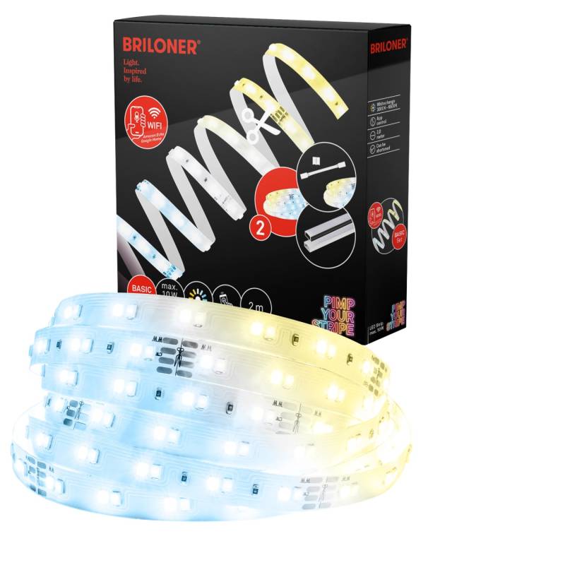 Briloner Pimp your Stripe LED-Band Starter-Set Smart CCT-Funktion 2 m von Briloner
