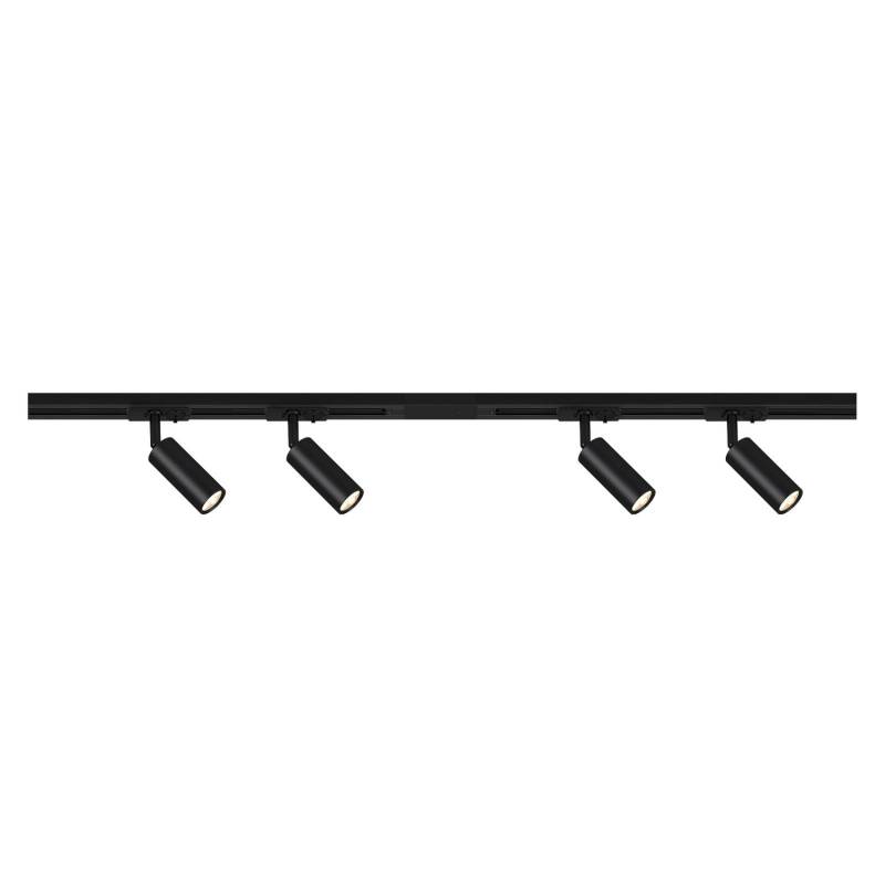 Briloner Schienensystem Schiene Rail 230 V Schwarz 4 Led Spots 15m Stromschiene B-Ware von Briloner