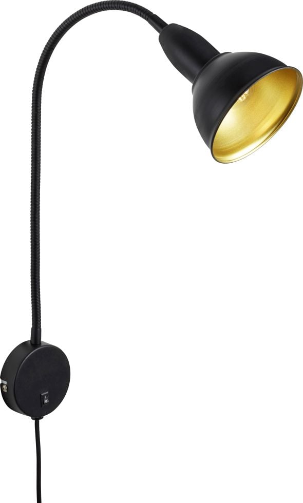 Briloner Wandleuchte Hygge schwarz E14, max. 25 W von Briloner