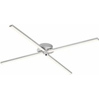 Briloner - led Deckenlampe Deckenleuchte Wohnzimmerlampe Esszimmerleuchte Flurlampe, Metall Aluminium, 4 Flammig schwenkbar, 20W 2000lm 3000K von Briloner