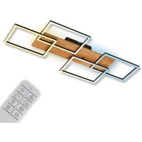 Briloner - led Deckenlampe Holz Deckenleuchte Wohnzimmer Dimmbar Fernbedienung Backlight Briloner - led Deckenlampe Holz Deckenleuchte Wohnzimmer Dimmbar Fernbedienung Backlight von Briloner