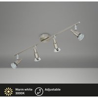 Brilo - led Deckenleuchte Spotleuchte dreh-& schwenkbar 4xGU10 12W Matt-Nickel ner Brilo - led Deckenleuchte Spotleuchte dreh-& schwenkbar 4xGU10 12W Matt-Nickel ner von BRILO