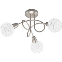 Deckenleuchte Spot dreh- und schwenkbar 3xE14 max. 40W Matt-Nickel-Weiß Briloner von Briloner