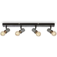 Briloner - Deckenleuchte Spotleuchte Schwenkbar 4xE27 60W IP20 antik-silber Metall von Briloner